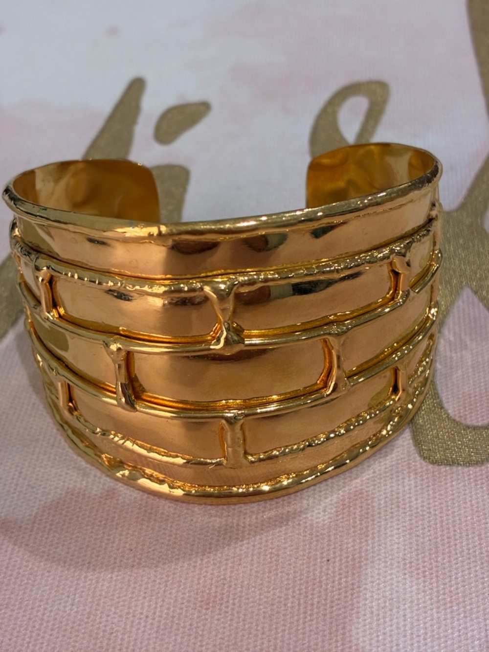 Gold-Tone Women’s Statement Cuff Bracelet